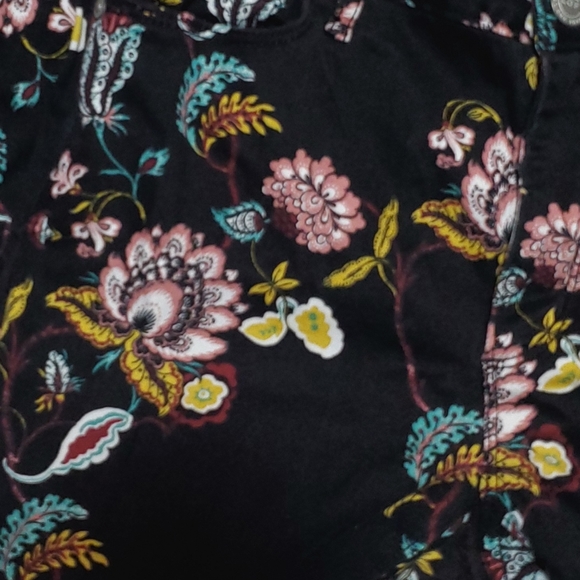 Loft Outlet Floral Pants Leggings Size 6 - Picture 3 of 6